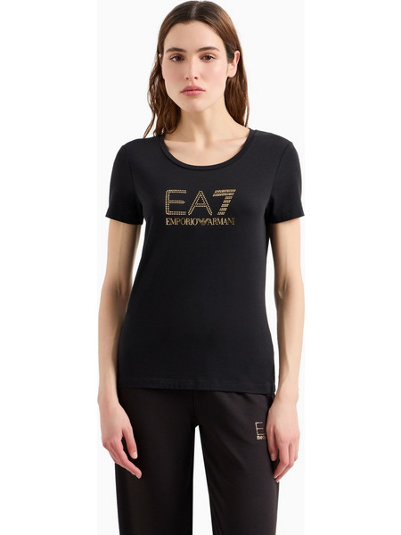 EA7 ARMANI T-SHIRT ΜΠΛΟΥΖΑ ΓΥΝΑΙΚΕΙΑ - ΜΑΥΡΟ - 8NTT67TJDQZ