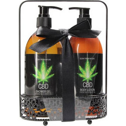 Cbd - Bath And Shower Luxe Care Set Green Tea & Hemp 2χ460ml