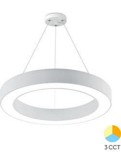 Braytron Blade Κρεμαστό Φωτιστικό Οροφής Μονόφωτο LED με Ρυθμιζόμενο Λευκό Φως Λευκό BH16-06180