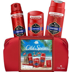 Old Spice Captain Deodorant 150ml + Stick 50ml + Shower Gel 250ml + Travelbag