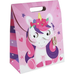 Τσάντα Δώρου Χάρτινη Eurowrap 26.5x33x14cm + Μάσκα Unicorn