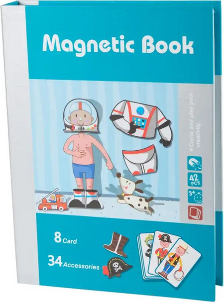 GOUNARIDIS TOYS ΜΑΓΝΗΤΙΚΟ ΒΙΒΛΙΟ ΡΟΥΧΑ 42ΤΕΜ.8726-2