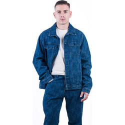 Denim Jacket Με Σχέδιο Πλέξης OVER-D Μπλε