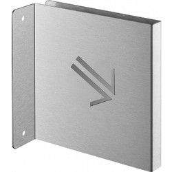 Πινακίδα σήμανσης βέλος 45 κάτω δεξιά 120x120 mm ανοξείδωτη βιδωτή κάθετη THIRARD (00402387)