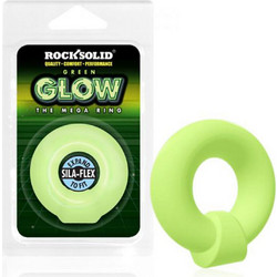 Doc Johnson The Mega Cock Ring Glow Ελαστικό Δαχτυλίδι Πέους Σιλικόνης 2.1cm Πράσινο