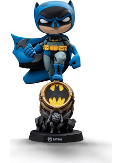 Iron Studios MiniCo Batman on Bat-Signal Φιγούρα Blue Variant 15cm