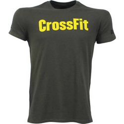 T-SHIRT CROSSFIT GREECE Χακί Με Κίτρινο Logo 21154 (H&S)