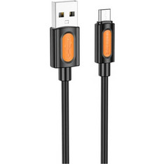 Usb-A To Microusb Καλώδιο Borofone Bx114 Silicone, 18w, 2.4a, 1m, Black