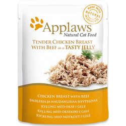 Applaws Adult with Chicken Breast & Beef in Jelly 70gr