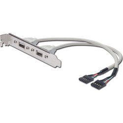ΛΑΜΑΚΙ USB2.0 2 Port 25cm