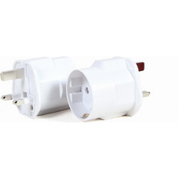 Gembird A-AC-EUFUKM-01 AC power adapter, EU Schuko socket to UK plug, 13 A