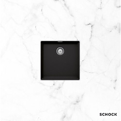 Schock Manhattan Cristalite 30050U-1401 Nero Υποκαθήμενος Νεροχύτης Γρανίτη Ματ 45.6x45.6cm