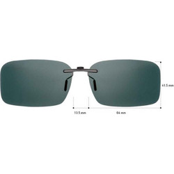 Sunglasses CLIP ON ΓΙΑ ΚΟΚΑΛΙΝΟ ΚΑΙ ΜΕΤΑΛΛΙΚΟ ΣΚΕΛΕΤΟ 12766/G15/64