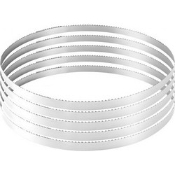 VEVOR Ταινία Λεπίδας Πριονιού 3810 mm, 4 TPI, Δαμασκηνό Χάλυβα SK5, 19 mm Πλάτος, 18 HRC Σκληρωμένα Δόντια, Συμβατό με Κύριες Μάρκες Ξυλουργίας JT1JT150INCHD9Z9H001V0