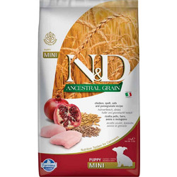 Farmina N&D Ancestral Grain Mini Puppy with Chicken, Spelt, Oats & Pomegranate 2.5kg