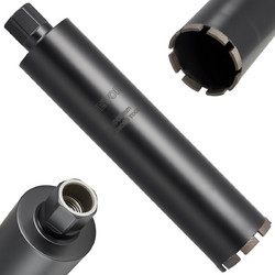 VEVOR Πυρήνας Διάτρησης 89mm, 356mm Βάθος, 1-1/4 in-7 Σπείρωμα, Διαμαντοφόρος Υγρής Κοπής για Σκυρόδεμα, Τούβλα & Τοιχοποιία QXZTSS114YC7O71RJ001V0