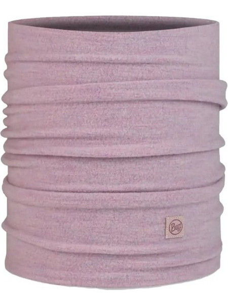 Buff Merino Fleece Neck Warmer Solid Lilac Sand