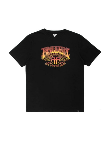 Men's Fallen Hedrix T-Shirt BLACK ORANGE GRADIENT