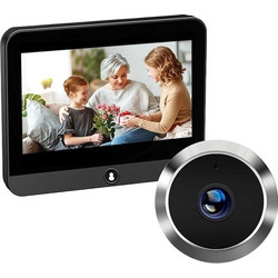 WPD-200 Ματάκι Πόρτας IP Κάμερα 1080p Monitor 4.3" Έλεγχος με WiFi και TUYA APP