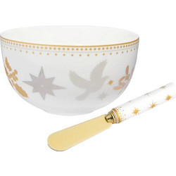 Maxwell & Williams White Christmas Bowl Set Σετ Μπολ Πορσελάνινα 10cm