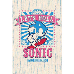 Αφίσα 61Χ91,5εκ SONIC THE HEDGEHOG Let's Roll