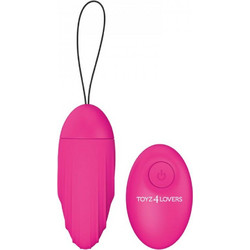 Toyz4lovers Elys Ripple Egg Remote Δονητής Egg για Ζευγάρια με Τηλεχειριστήριο 9cm Ροζ