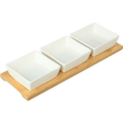 Μπολάκια με βάση από μπαμπού σετ 3 τμχ. Bamboo Essentials