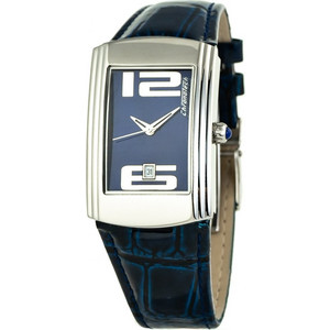 Chronotech Γυναικείο Ρολόι με Μπλε Δερμάτινο Λουράκι CT7017B-09