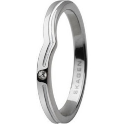 Skagen Γυναικείο Δαχτυλίδι από Ατσάλι Ασημί JRSW018SS