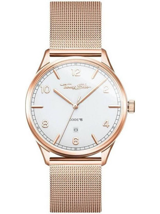 Thomas Sabo Γυναικείο Ρολόι με Ροζ Χρυσό Μεταλλικό Μπρασελέ WA0341-265-202