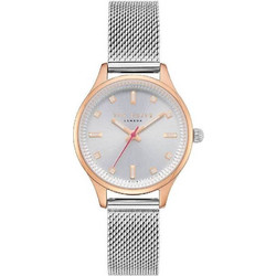 Ted Baker Γυναικείο Ρολόι με Ασημί Μεταλλικό Μπρασελέ TE50650003