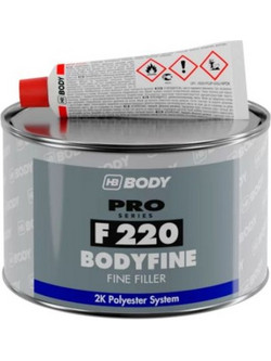HB BODY F220 Bodyfine Πολυεστερικός Σιδηρόστοκος 2Κ Ψιλός Φινιρίσματος 1kg