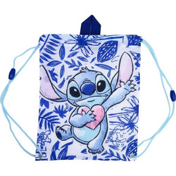Disney Stitch - Drawstring Backpack/School Bag (30 x 25 cm) - (75054)