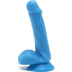 ToyJoy Happy Dicks Dong Ρεαλιστικό Dildo με Βεντούζα & Όρχεις 16.5cm Μπλε