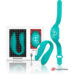 Wearwatch Dual Pleasure Wireless Watchme Διπλός Δονητής για Ζευγάρια με Τηλεχειριστήριο Πράσινος