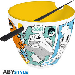 POKEMON: Ramen Bowl with chopsticks Starters Manga (370ml)