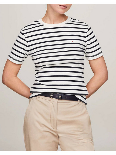 TOMMY HILFIGER NEW SLIM CODY C-NK SS WW0WW40587-0FA Multi