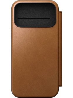 Nomad Modern Leather Folio iPhone 17 Pro Max English Tan