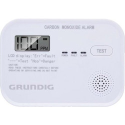 Grundig Aυτόνομος Aνιχνευτής Mονοξειδίου του 'Aνθρακα, σε Λευκό Χρώμα, 3.6x7.7x10.7 cm, 26013