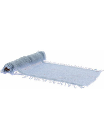 Beauty Home Ράννερ με ξέφτια - Γαλάζιο 30 cm x 3 m