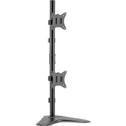 BRATECK βάση γραφείου LDT66-T02V για 2 οθόνες 17"-32" 9kg ανά οθόνη