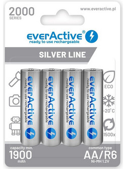 Everactive Silver Line AA 2000mAh 4τμχ