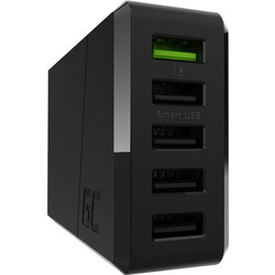 Green Cell Βάση Φόρτισης με 5 Θύρες USB-A 52W Black CHARGC05