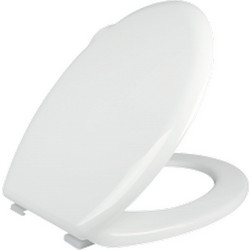 Elvit 0001 Καπάκι Λεκάνης Οβάλ Πλαστικό Λευκό 45x37cm