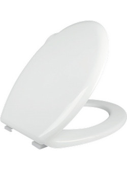 Elvit 0001 Καπάκι Λεκάνης Οβάλ Πλαστικό Λευκό 45x37cm