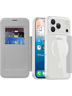 Techsuit - Smartmag Book Case - Iphone 17 Pro Max - Gray