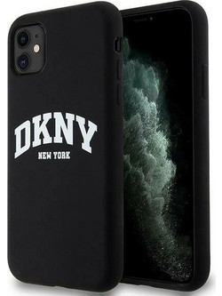DKNY Θήκη Liquid Silicone Arch Logo MagSafe iPhone 11 Black