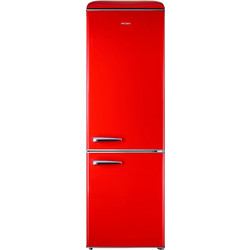 Robin RB-310 Retro Ψυγειοκαταψύκτης 300lt Υ192xΠ60xΒ60cm Κόκκινος