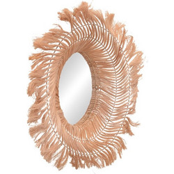 Καθρέπτης Tolle Inart abaca σε φυσικό χρώμα 65x85x17εκ 339-000033
