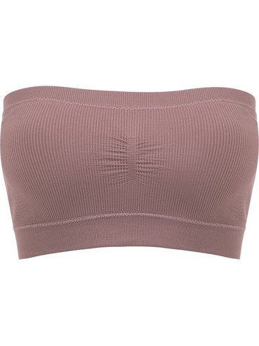 Εσώρουχο Γυναικείο Top Ribbed με Ενίσχυση Taupe - One Size
